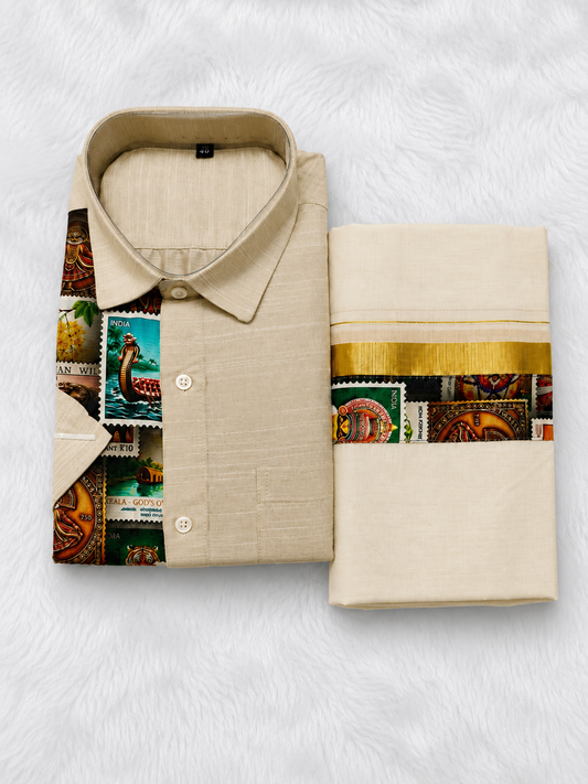 Gents Shirt And Mundu Combo