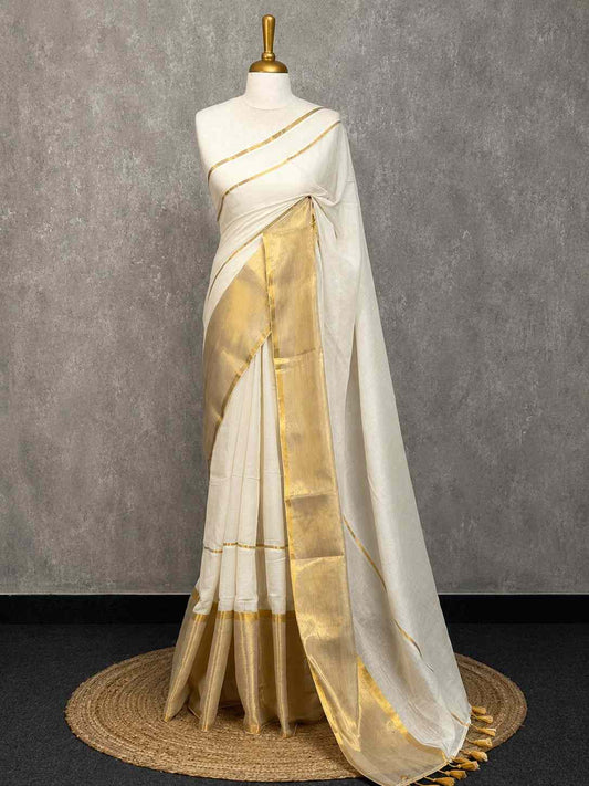 Mul Cotton With Out Blouse Piece