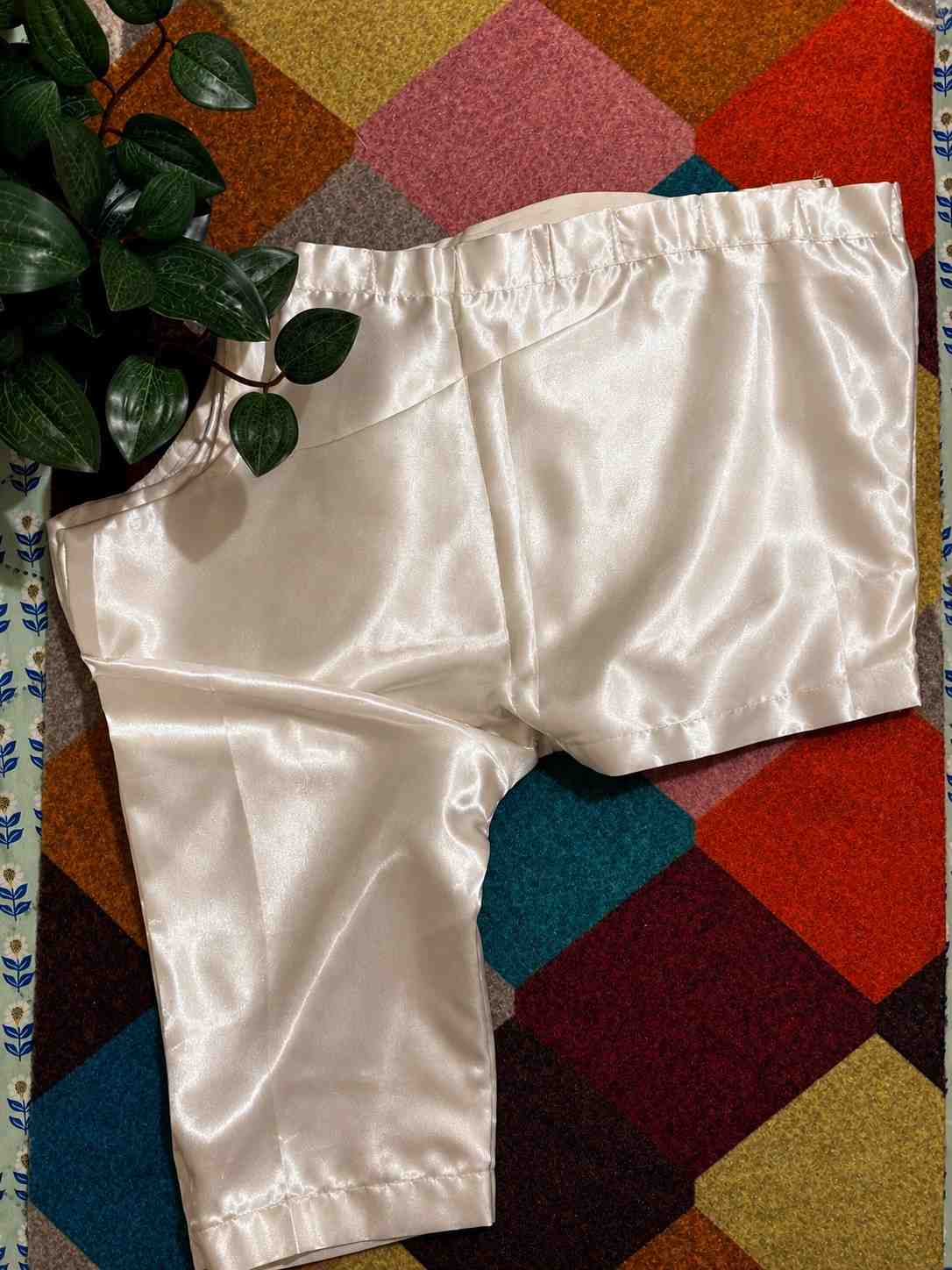 White Satin Ready Made Blouse