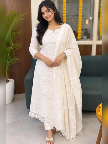 3 piece set in Hacoba cotton
