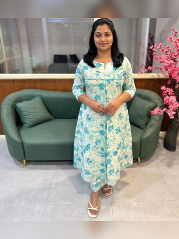 Co-ord set in printed cotton