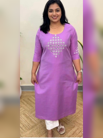 Slub Silk Kurti
