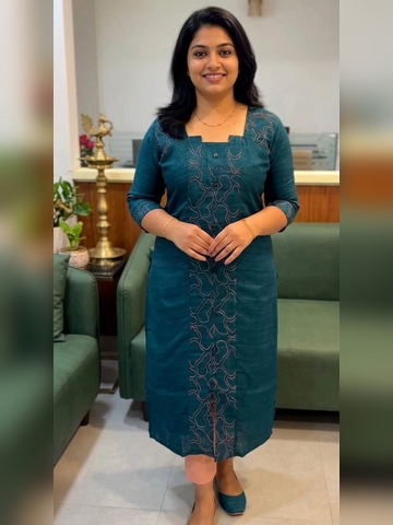 Slub Silk Kurti