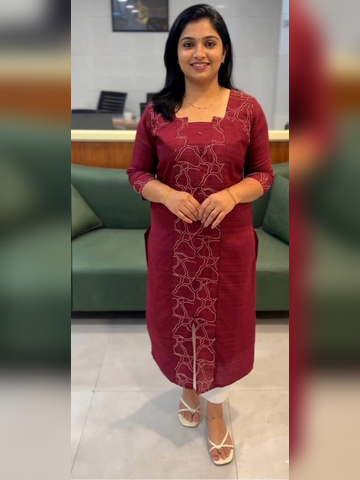 Slub Silk Kurti