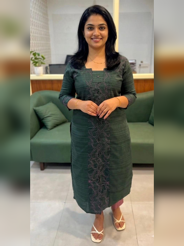 Slub Silk Kurti
