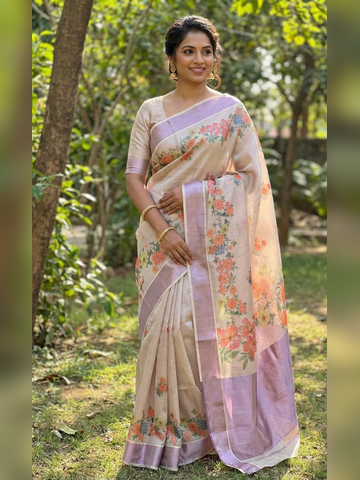 Saree with stitched blouse